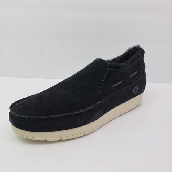 NEW Sperry Moc Sider WR Mens Size 9.5 Black Suede Comfort Shoes STS23724 main image 7